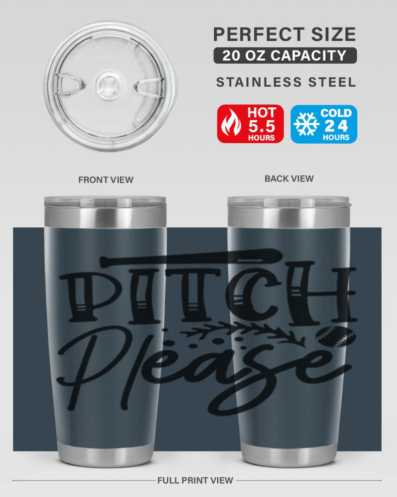 Pitch Please 2037#- baseball- Tumbler