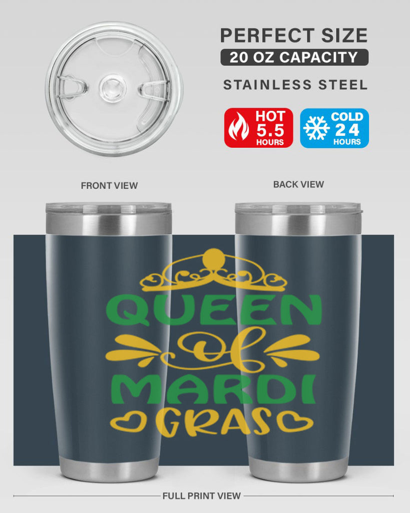Queen Of Mardi Gras 134#- fashion- Cotton Tank