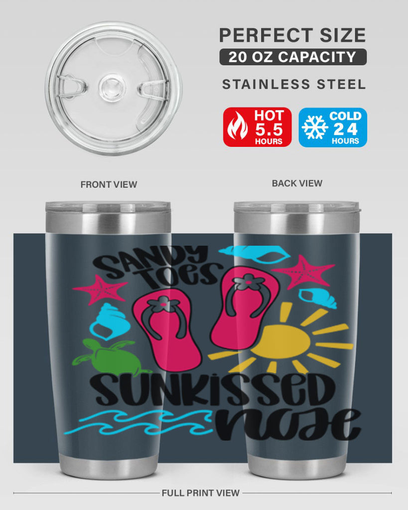 Sandy Toes Sunkissed Nose Style 27#- summer- Tumbler