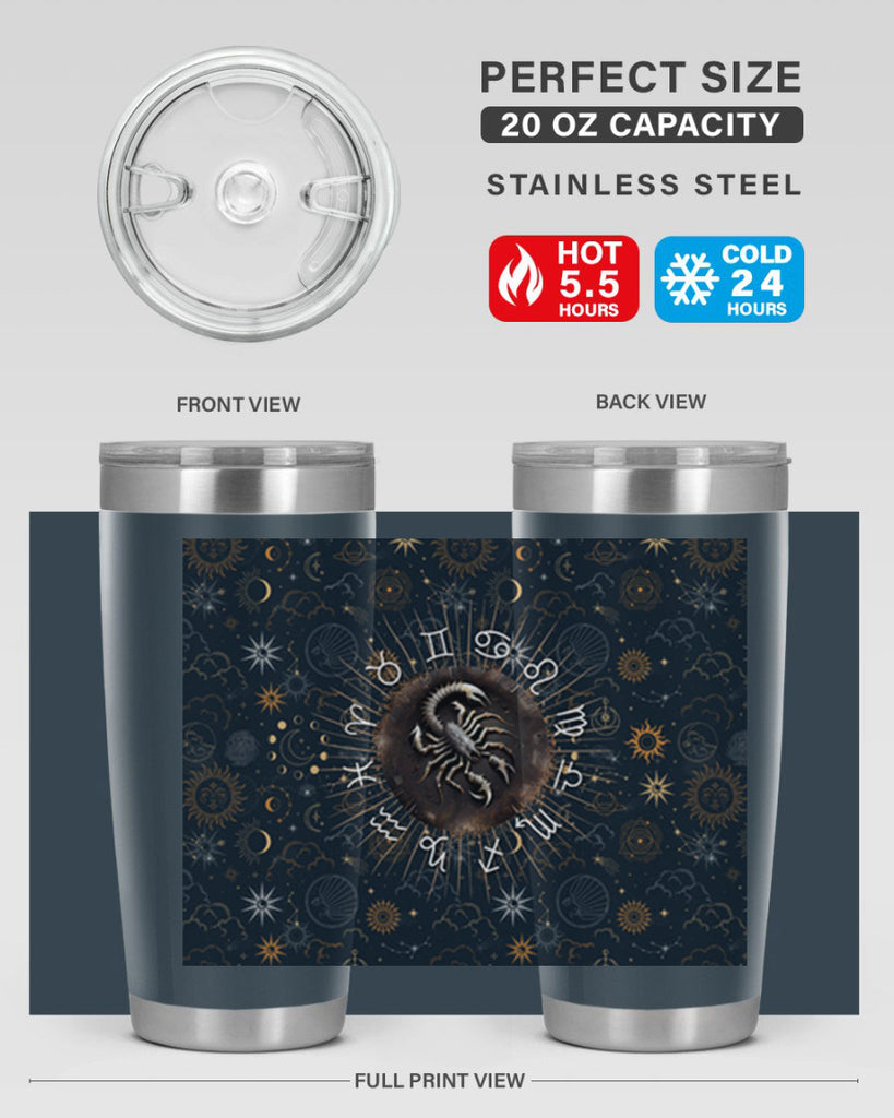 Scorpius Straight 466#- zodiac- Tumbler