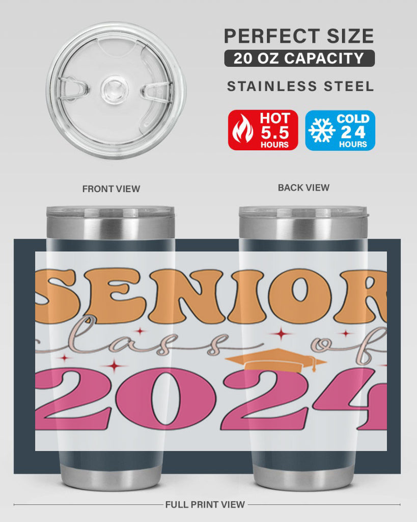 Senior class of 2024 19#- 12th grade- Tumbler