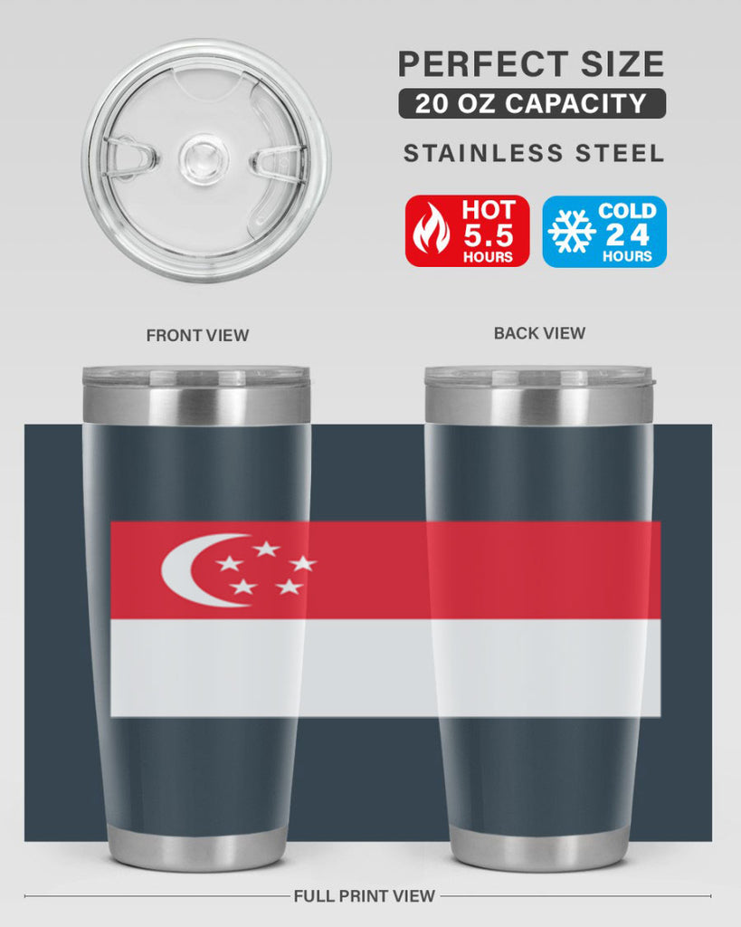 Singapore 41#- world flags- Tumbler