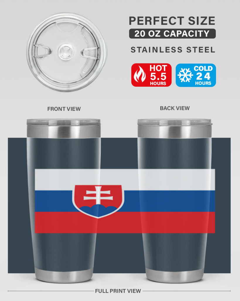 Slovakia 40#- world flags- Tumbler
