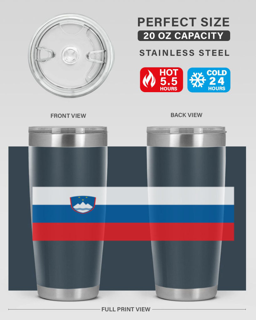 Slovenia 39#- world flags- Tumbler