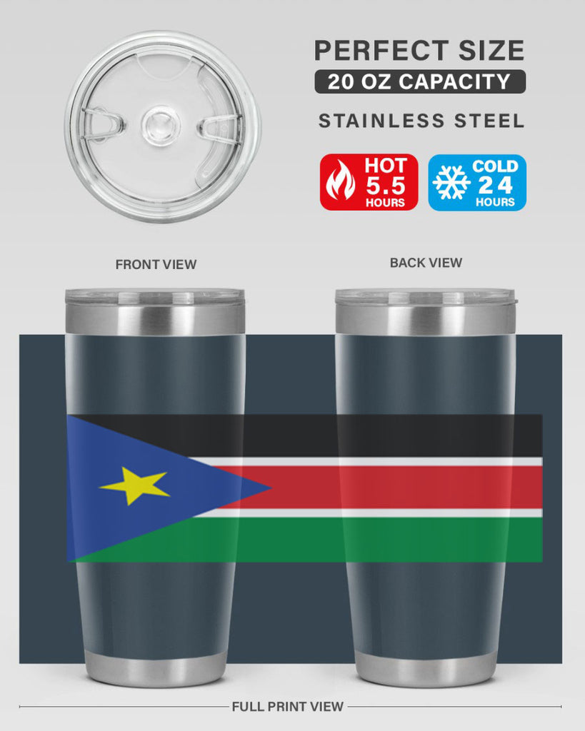 South Sudan 34#- world flags- Tumbler