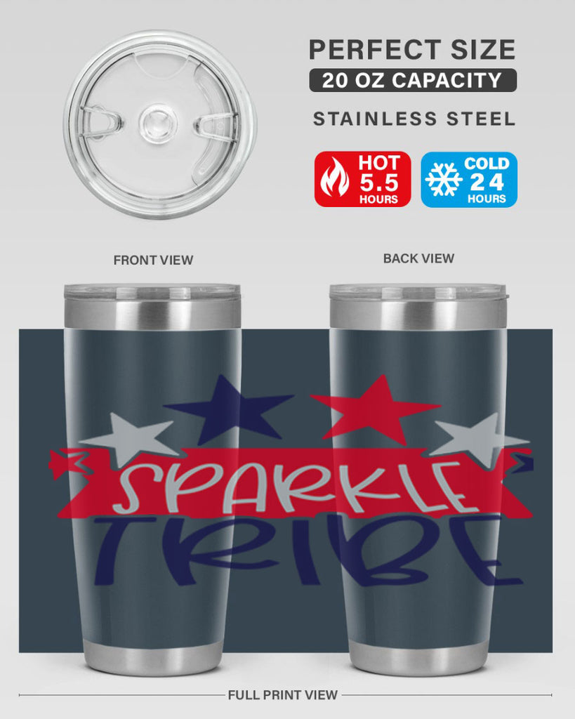 Sparkle Tribe Style 172#- Fourt Of July- Tumbler