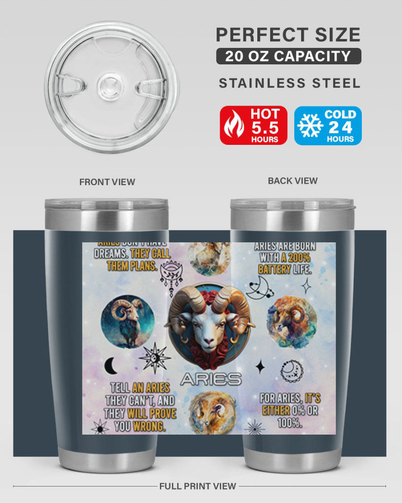 StraightAries 469#- zodiac- Tumbler