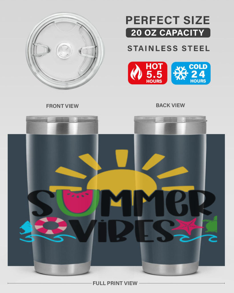 Summer Vibes Style 19#- summer- Tumbler