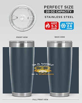 Sunflower Owl In A World A TurtleRabbit 18#- owl- Tumblers