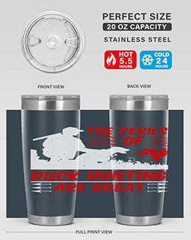 The perils of duck hunting are great Style 14#- duck- Tumbler