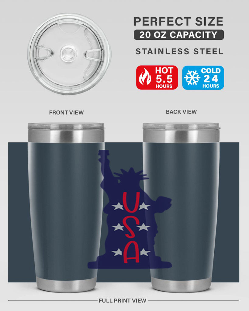 USA Style 181#- Fourt Of July- Tumbler