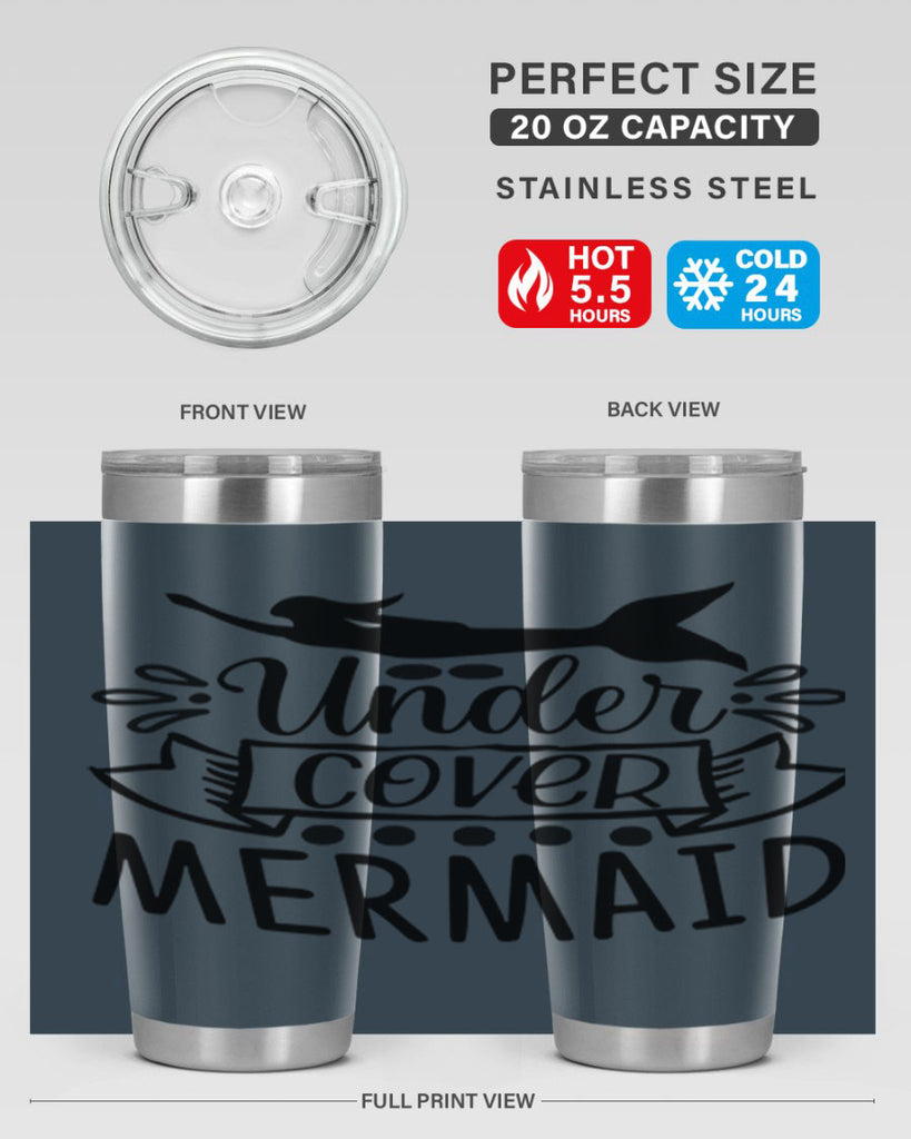 Under cover mermaid 645#- mermaid- Tumbler