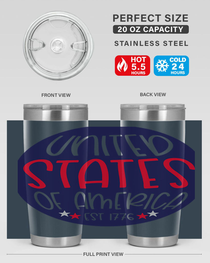 United States Of America Est Style 176#- Fourt Of July- Tumbler