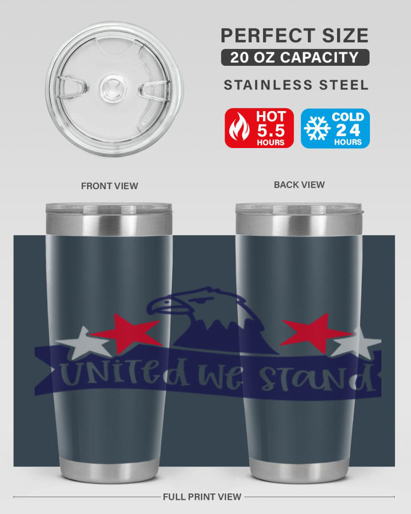 United We Stand Style 178#- Fourt Of July- Tumbler