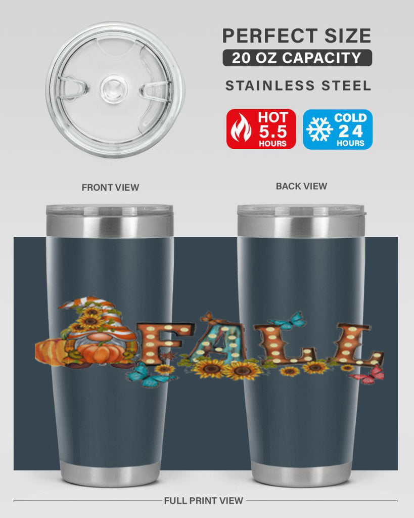 VintageFallGnome 626#- fall- Tumbler