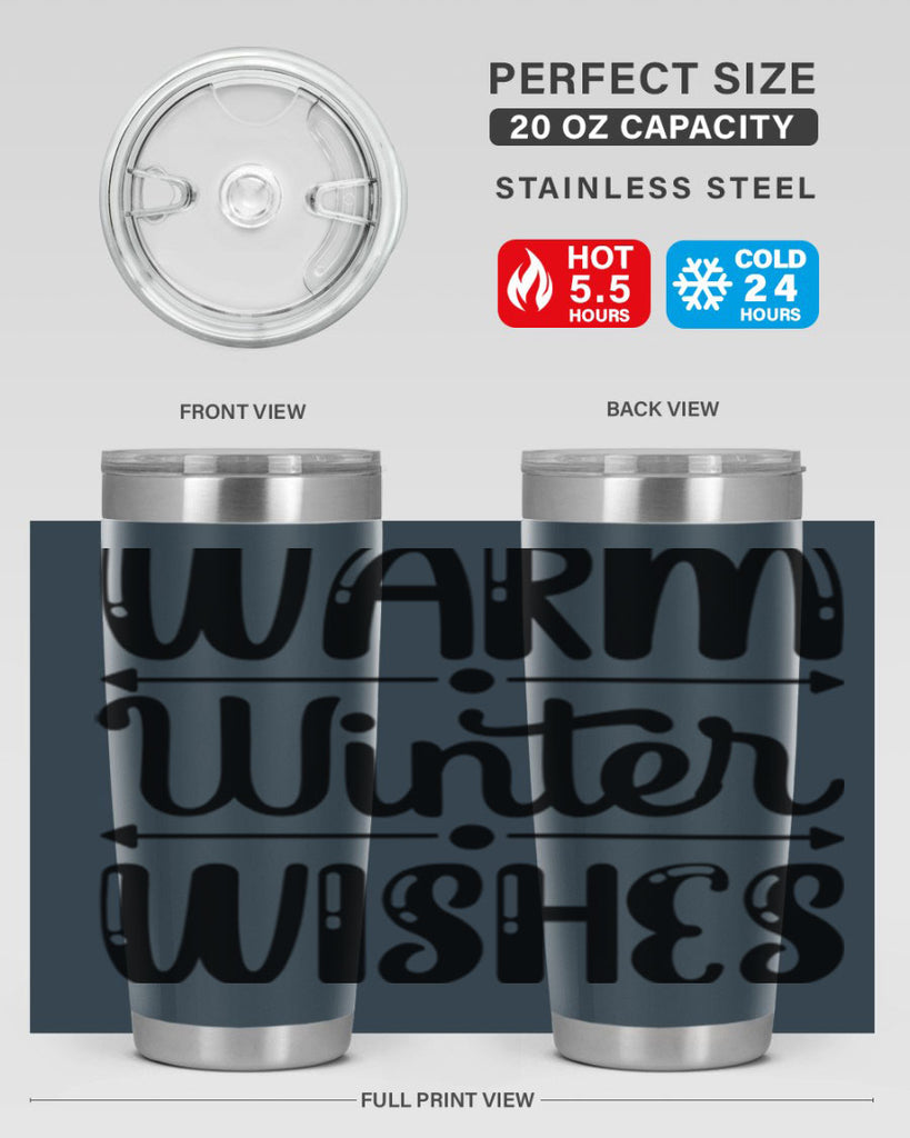 Warm Winter Wishes 463#- winter- Tumbler