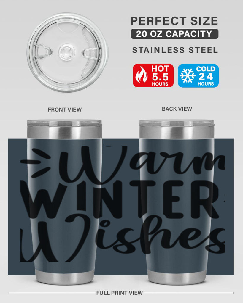 Warm Winter Wishes459#- winter- Tumbler