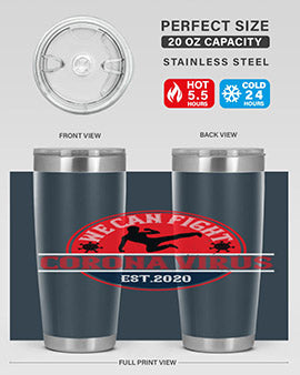 We Can Fight Corona Virus Est Style 11#- corona virus- Tumbler