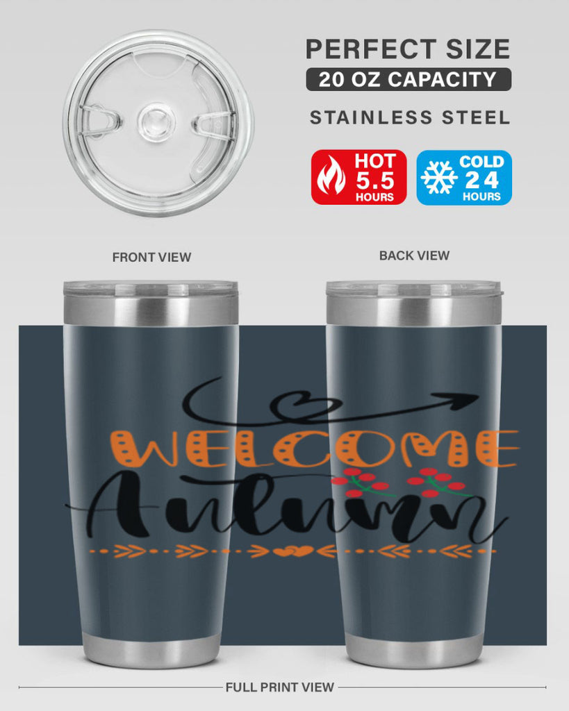 Welcome Autumn 628#- fall- Tumbler