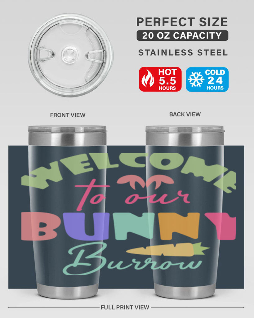 Welcome to our bunny burrow588#- spring- Tumbler