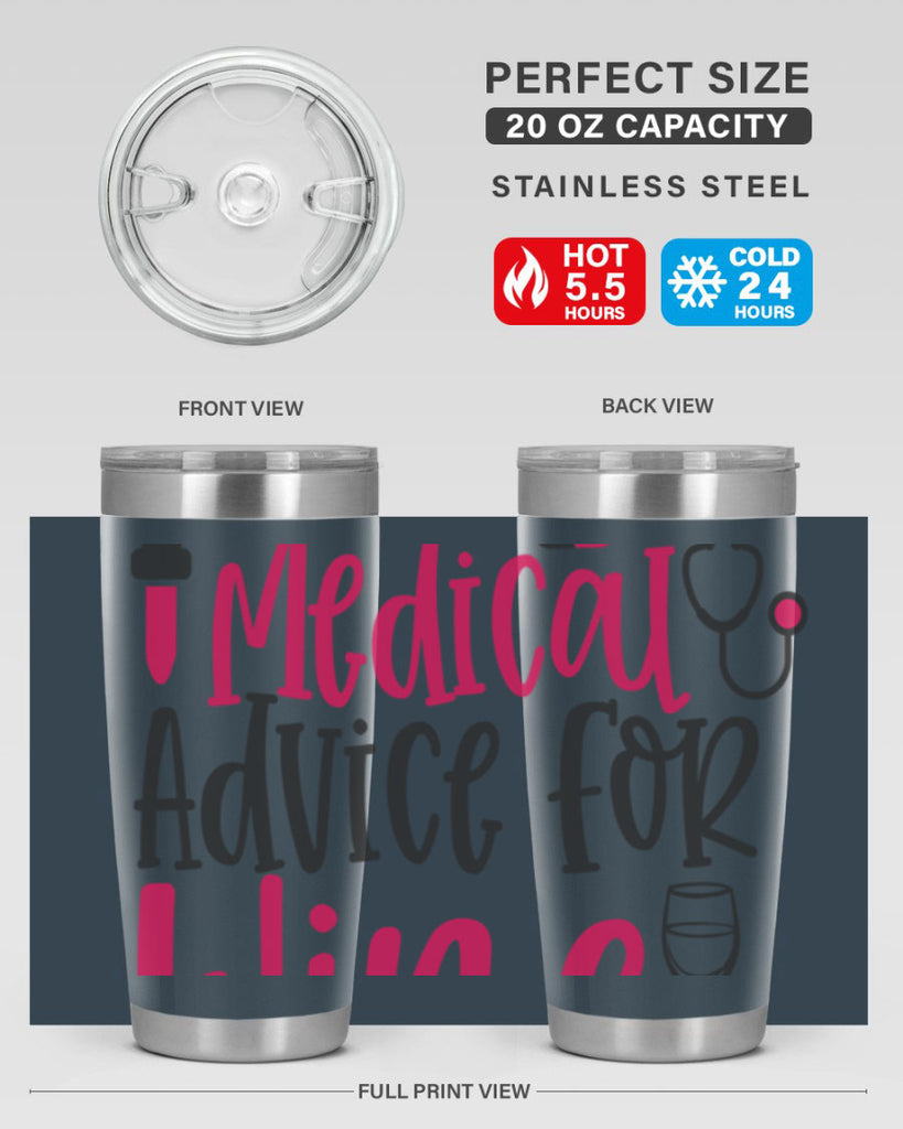 Will Trade Medical Advice for Wine Style Style 9#- nurse- tumbler