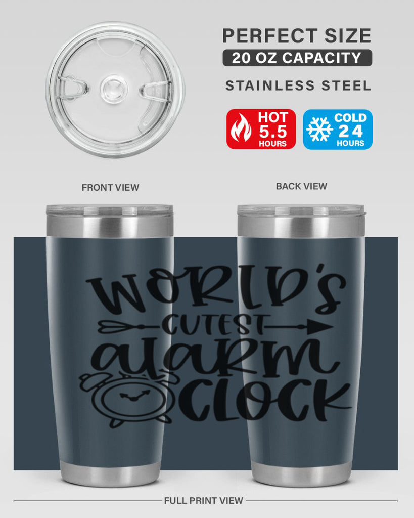 Worlds Cutest Alarm Clock Style 14#- baby- tumbler