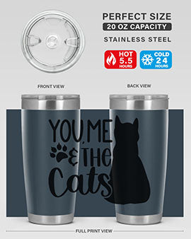 You Me The Cat Style 110#- cat- Tumbler