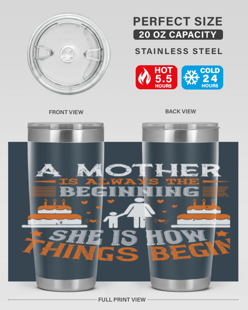 a mother is your first friend 12#- mothers day- Tumbler