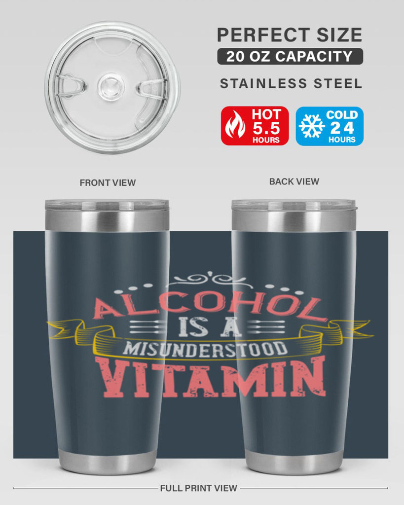 alcohol is a misunderstood vitamin 50#- cooking- Tumbler