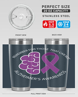 alzheimers awareness style 40#- alzheimers- Tumbler