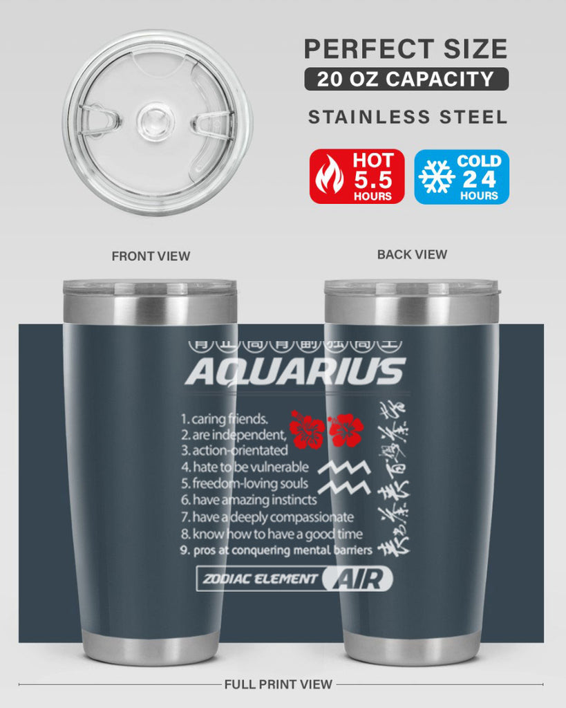 aquarius 85#- zodiac- Tumbler