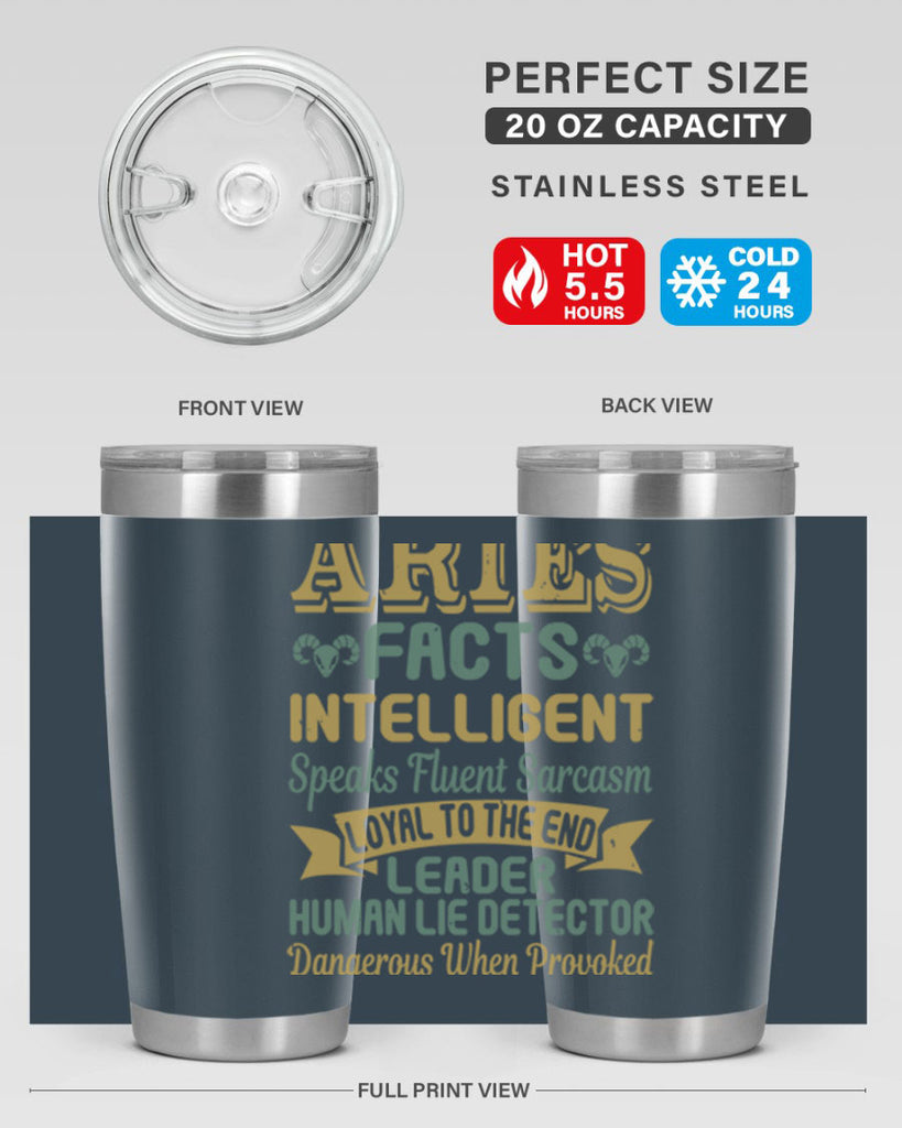 aries 123#- zodiac- Tumbler