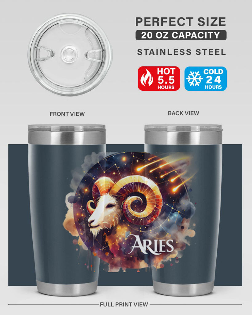 aries 127#- zodiac- Tumbler