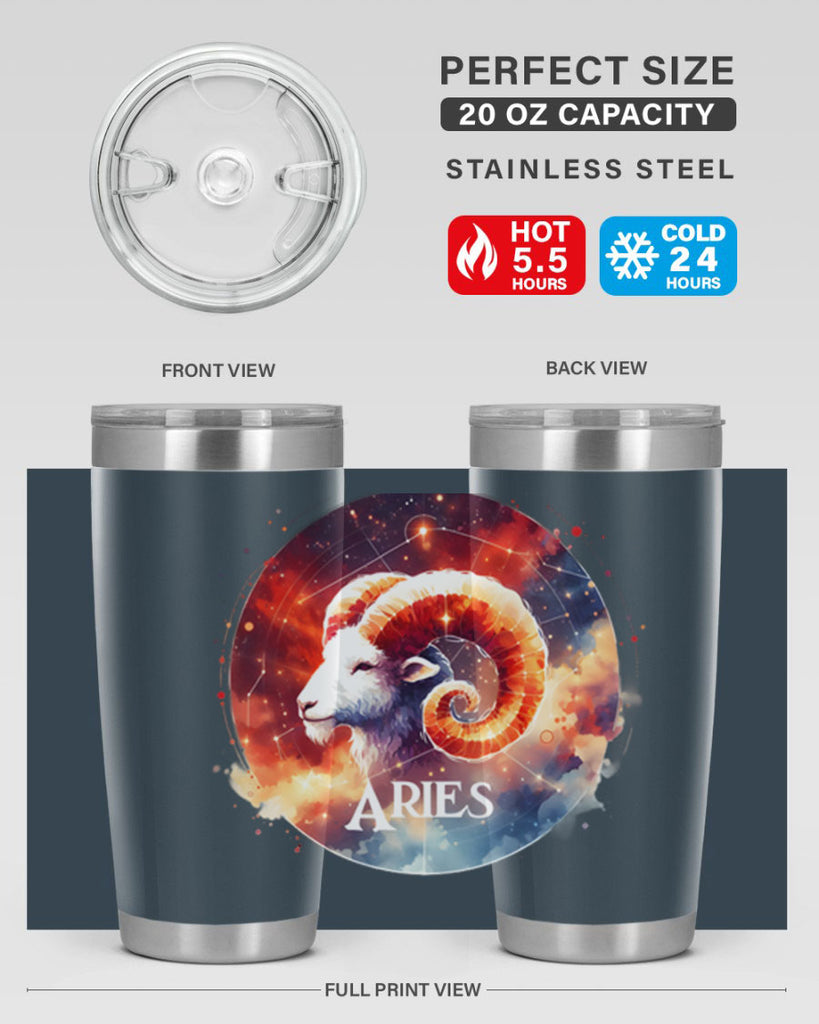 aries 128#- zodiac- Tumbler