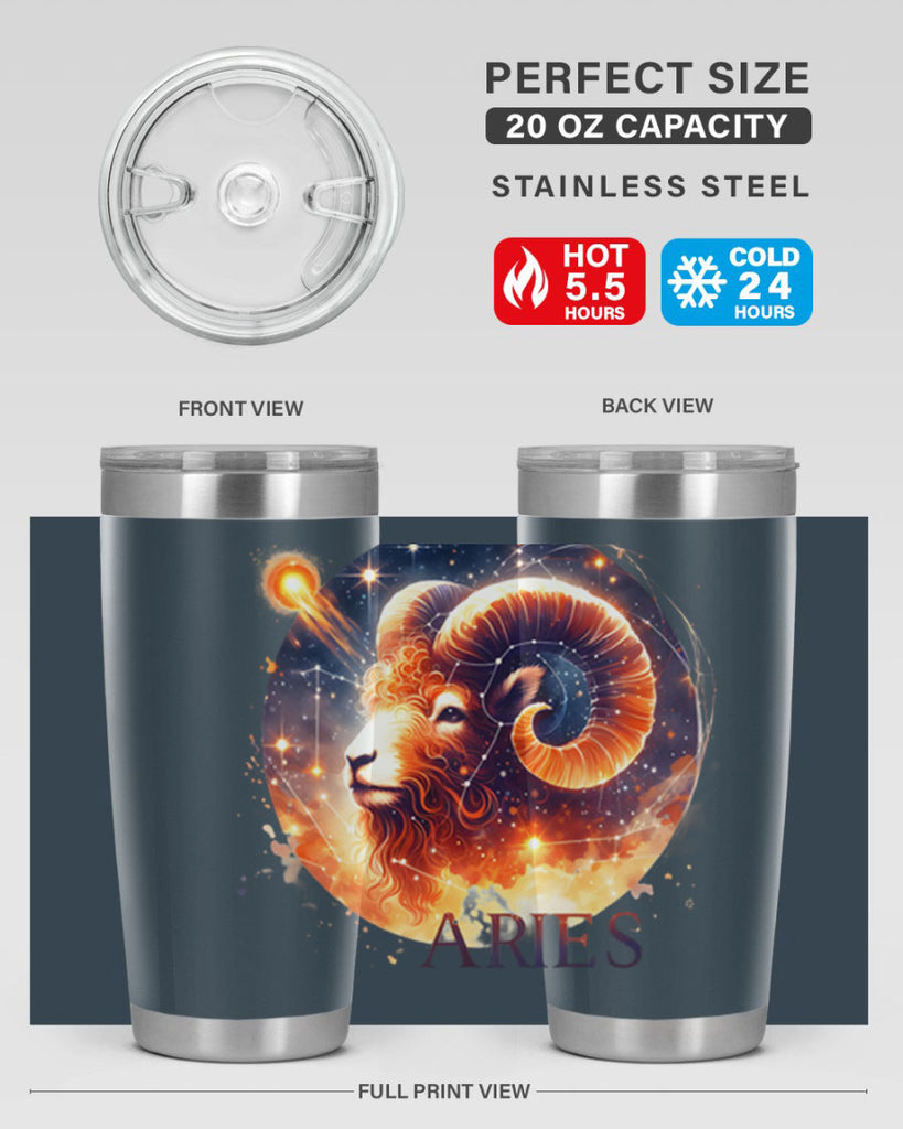 aries 130#- zodiac- Tumbler