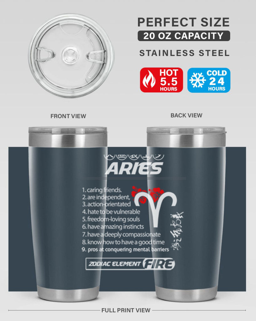 aries 137#- zodiac- Tumbler