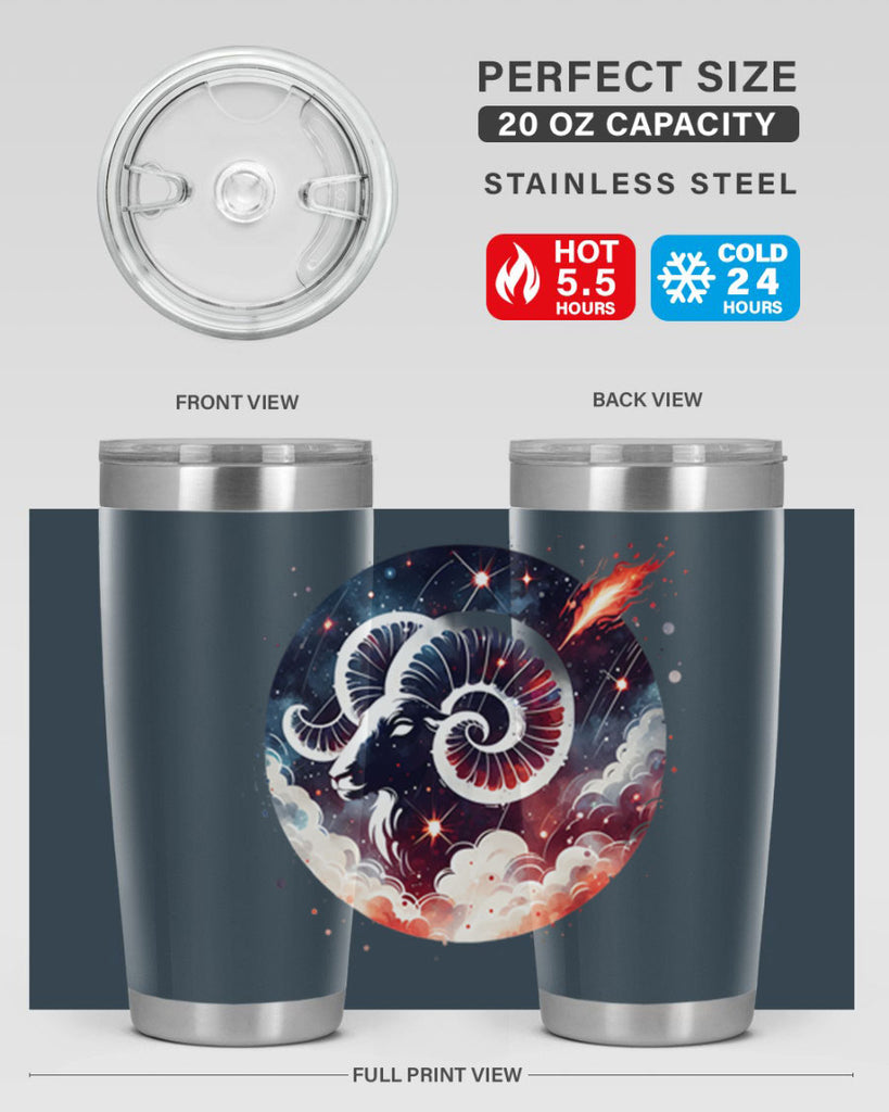 aries 140#- zodiac- Tumbler