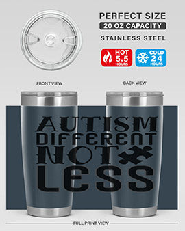 autism different not less Style 6#- autism- Tumbler