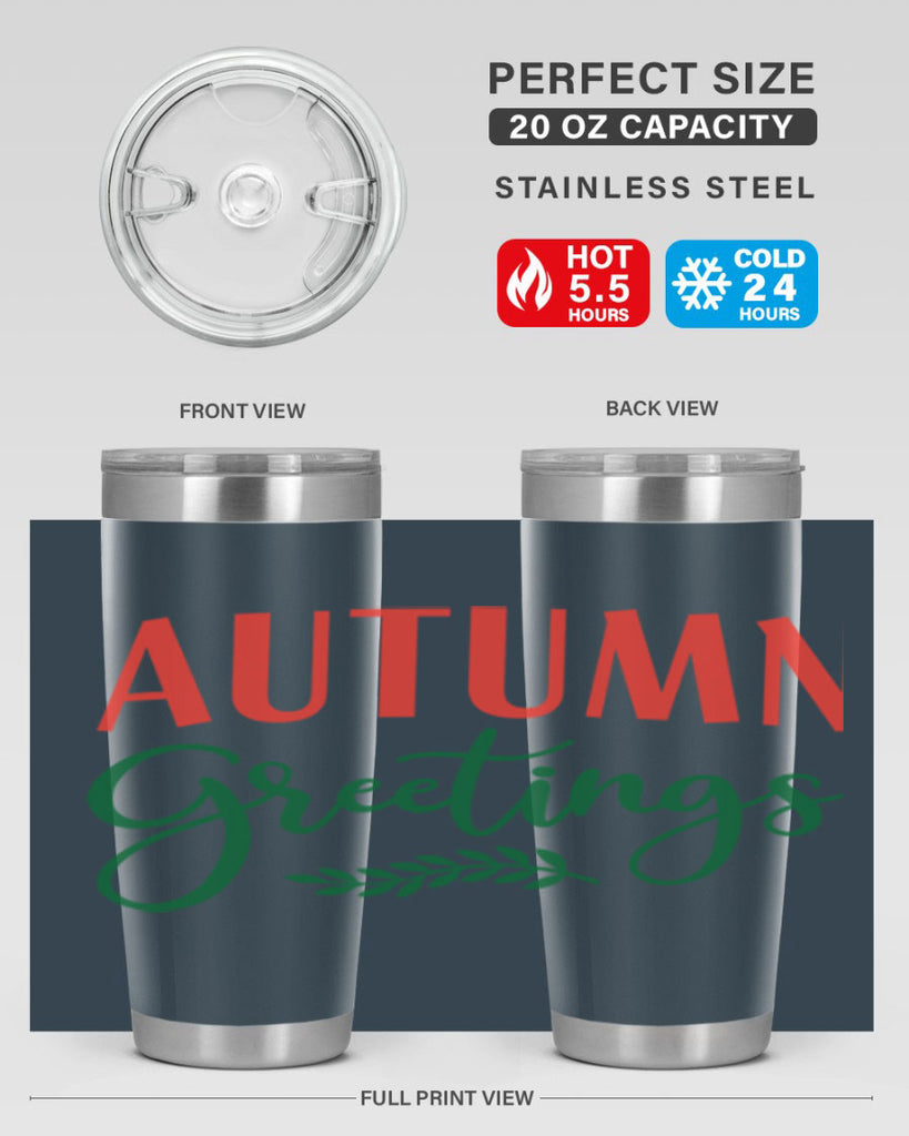 autumn greetings 14#- fall- Tumbler