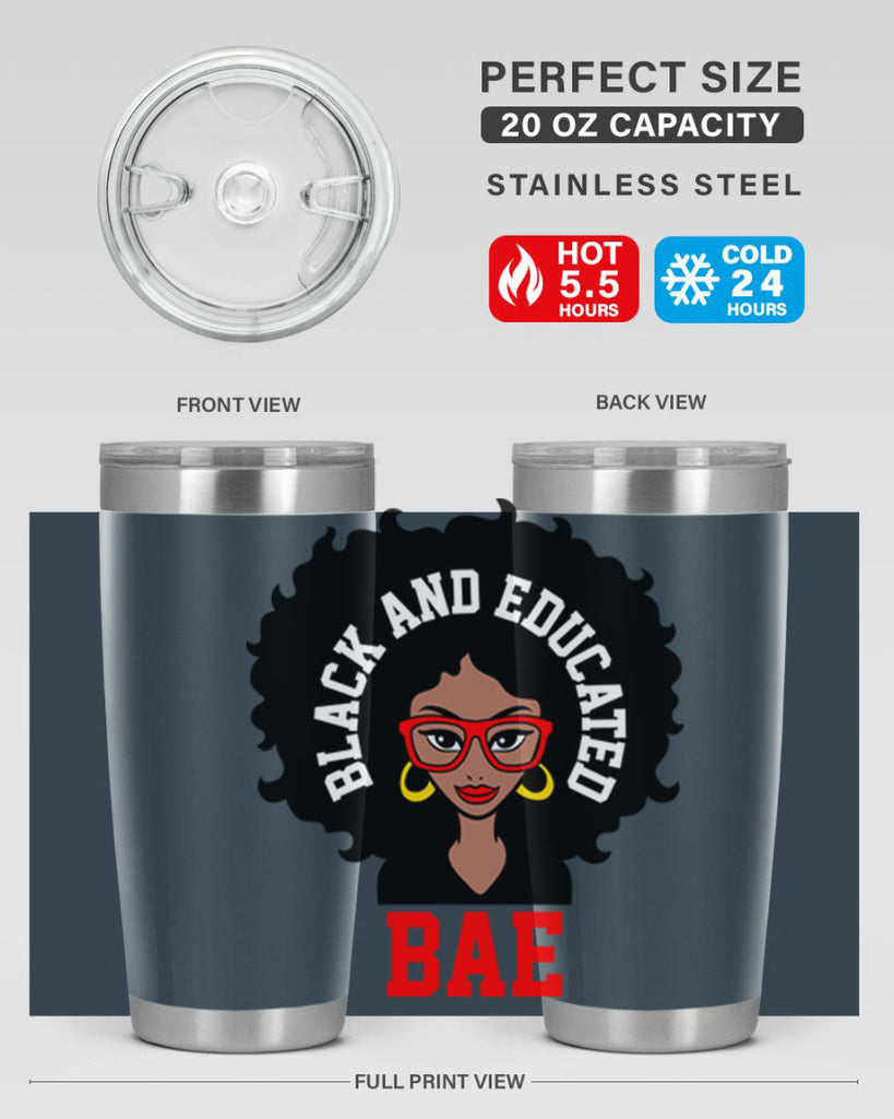 bae black and educated 267#- black words phrases- Cotton Tank