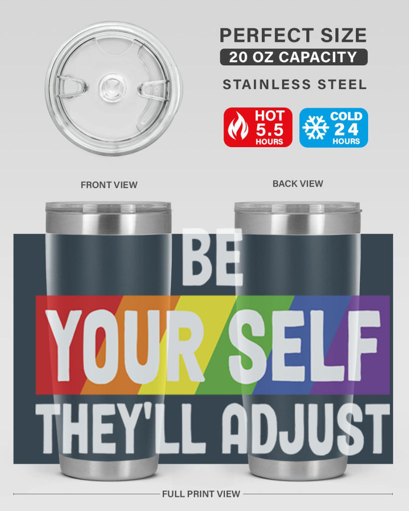 be yourself theyll adjust rainbow lgbt 160#- lgbt- Tumbler