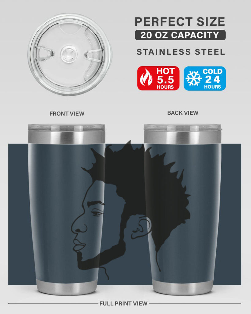 beardman 43#- black men - boys- tumbler