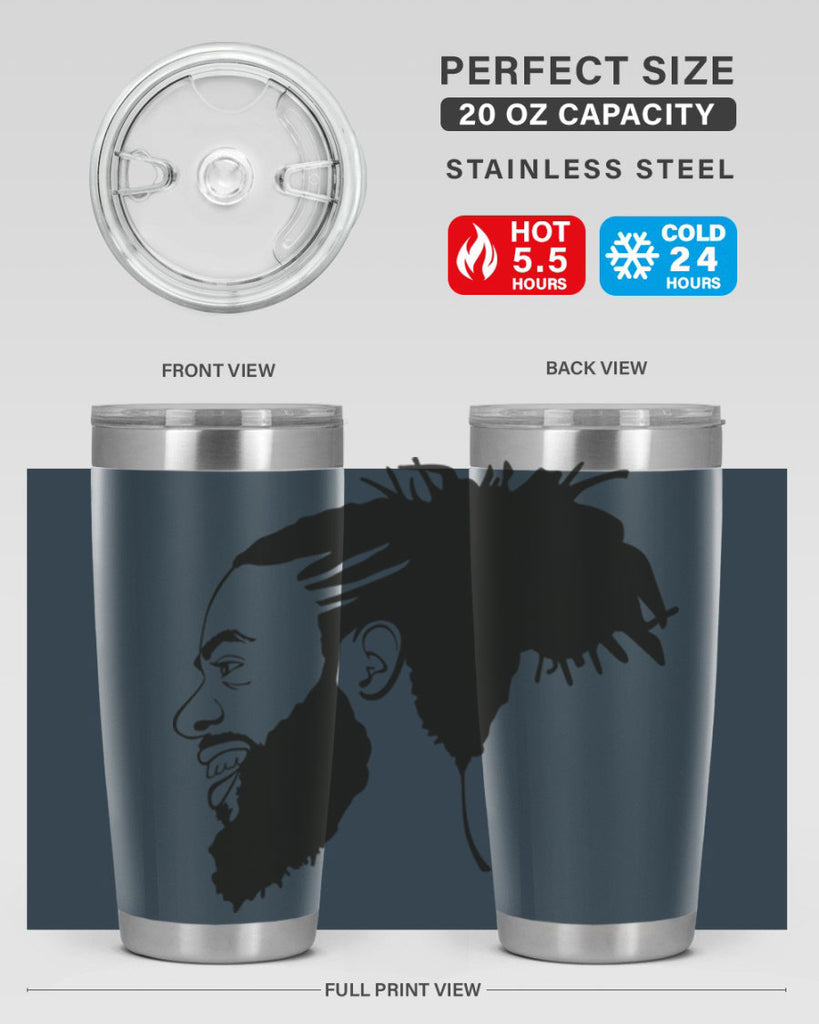 beardman 45#- black men - boys- tumbler