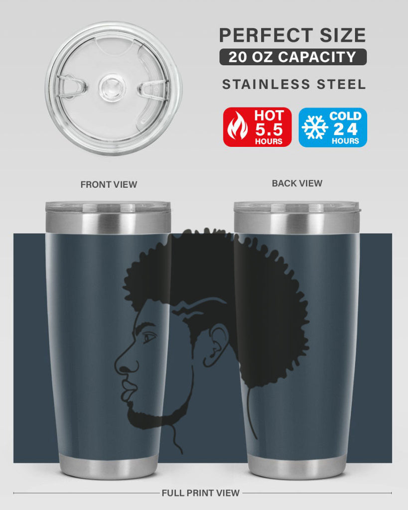 beardman 47#- black men - boys- tumbler