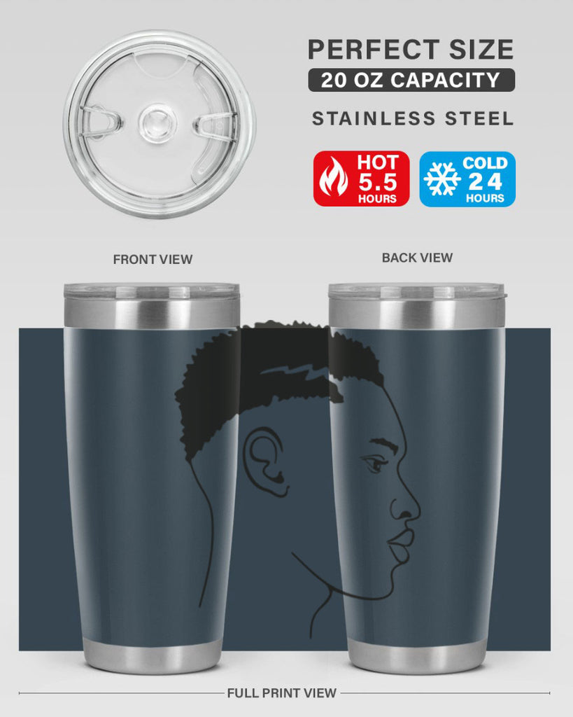 beardman 49#- black men - boys- tumbler