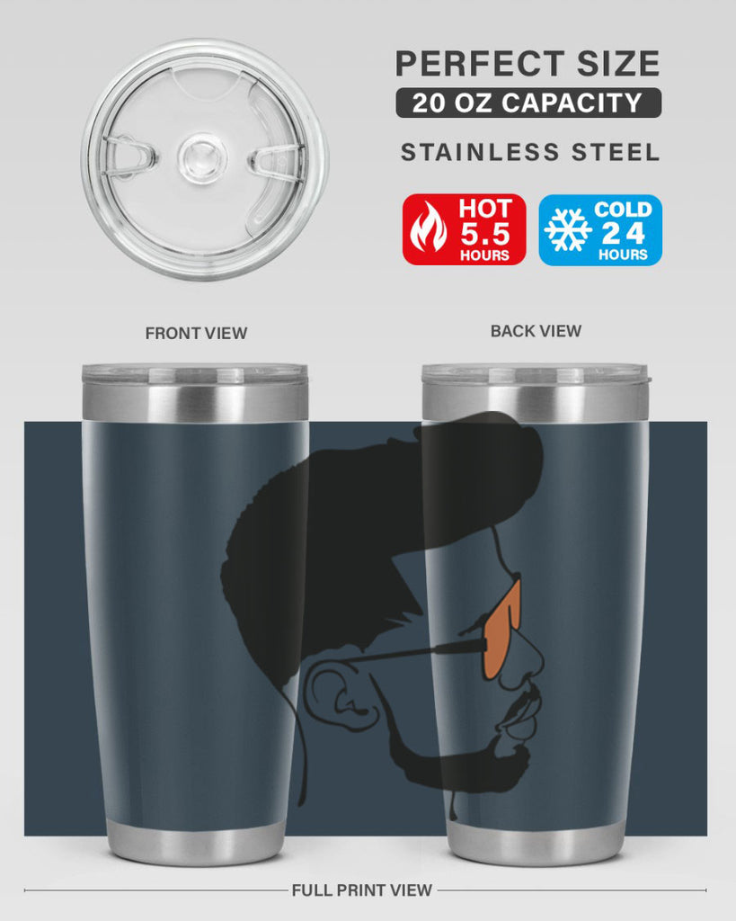 beardman 50#- black men - boys- tumbler