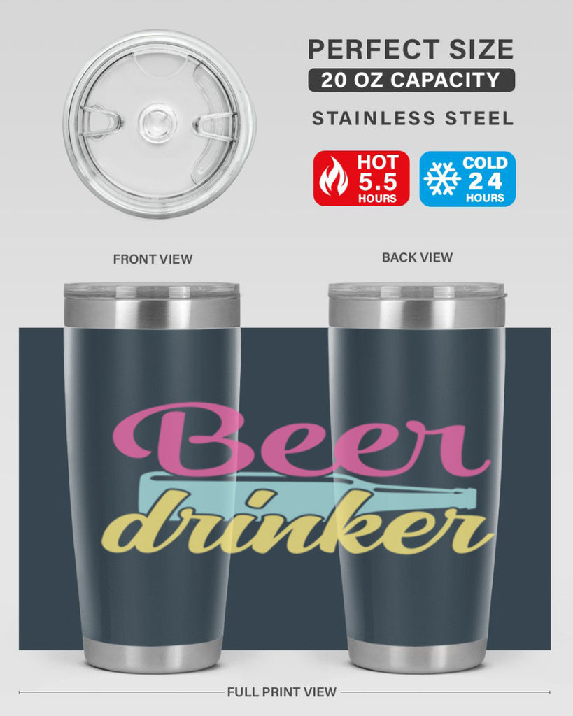 beer drinker 134#- beer- Tumbler