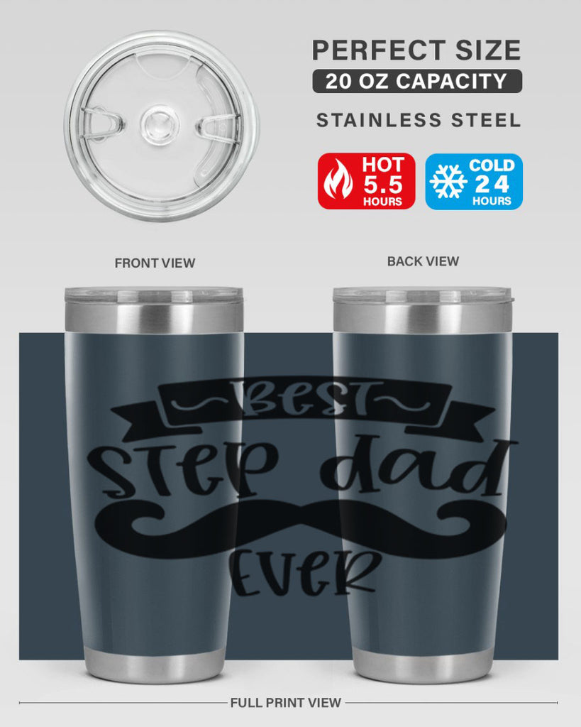 best step dad ever 70#- fathers day- Tumbler