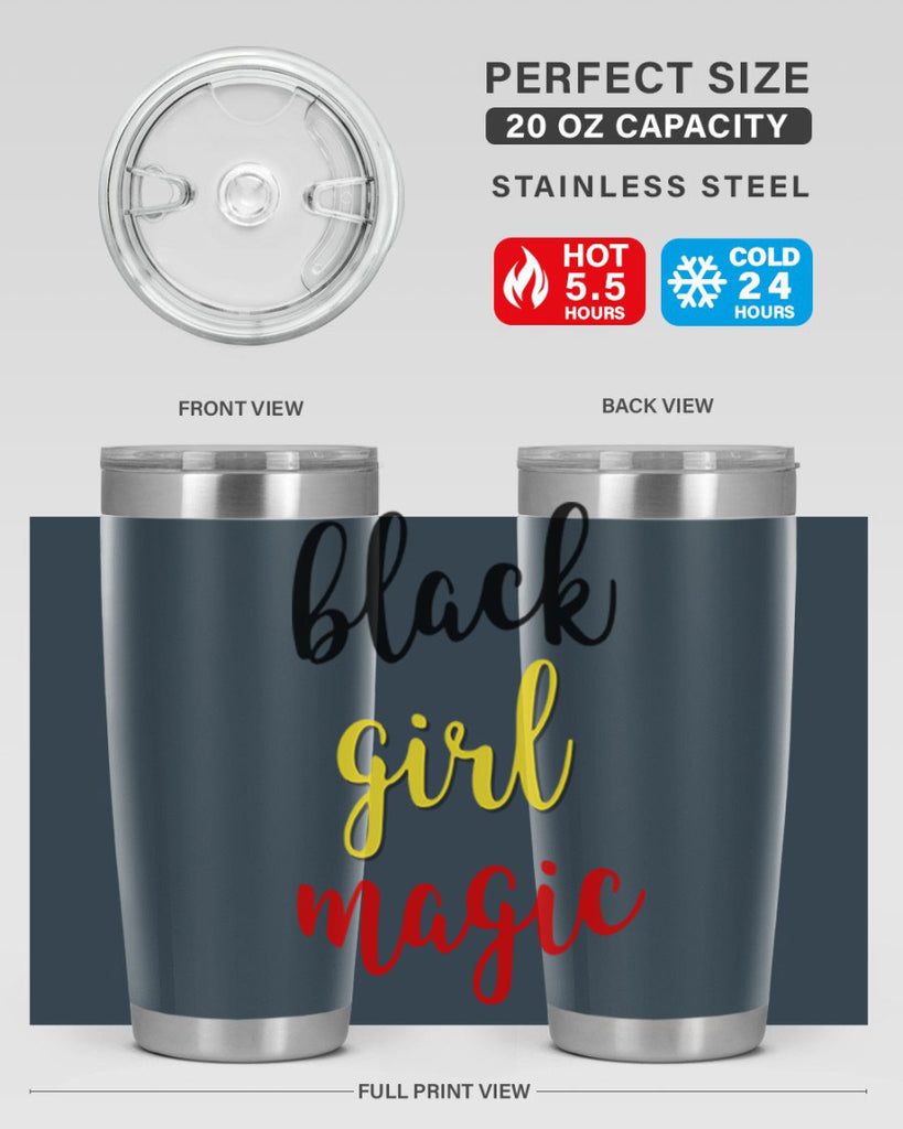 black girl magic color 246#- black words phrases- Cotton Tank