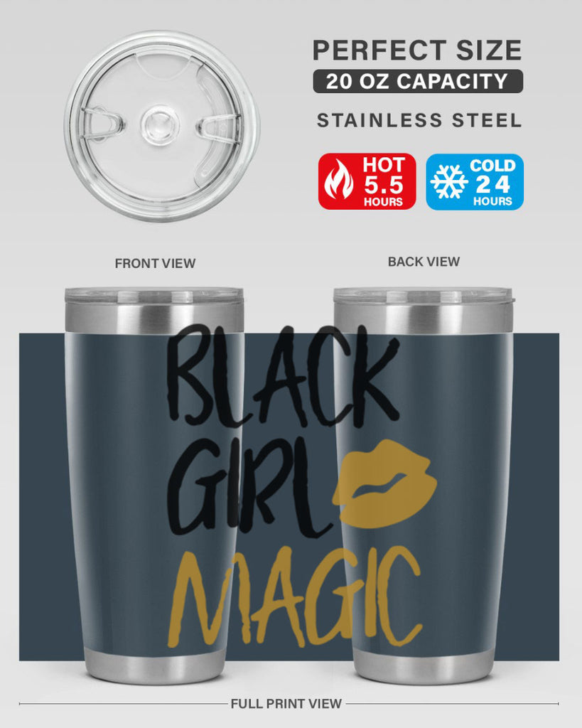 black girl magic lips cocoandbanana 245#- black words phrases- Cotton Tank